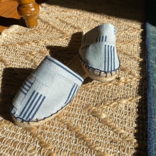 My project for course: Design and Make Espadrille Sandals. Design de acessórios, Artesanato, Moda, Design de calçados, e Tecido projeto de Tamanna Rahman - 14.09.2022