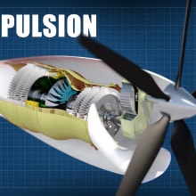 Aircraft propulsion animation . Motion Graphics, Sound Design, 2D Animation, 3D Animation, and Video Editing project by Joyvel Osorio - 09.16.2022