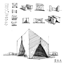 Sketchbook-Conceptual design sketches. Design, Architecture, Sketching, Concept Art, and Sketchbook project by Saleh Alenzave - 05.06.2022