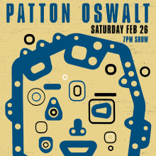 Patton Oswalt Posters. Un proyecto de Diseño, Ilustración tradicional, Tipografía y Diseño de carteles de David Plunkert - 22.09.2022