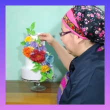 Laura Nieto Mi proyecto del curso: Flores de azúcar para cake design. Un proyecto de Diseño, DIY, Artes culinarias, Lifest y le de Laura Nieto Bruña - 19.09.2022