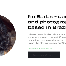 Freelancing design career. Fotografia, UX / UI, Animação, Br, ing e Identidade, e Web Design projeto de Bárbara Rezende - 25.09.2022