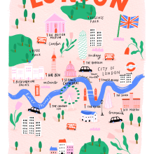 Map Illustration. Traditional illustration project by Jessica Smith - 10.04.2022