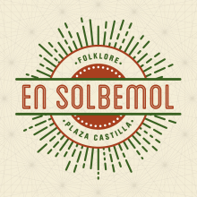 En Solbemol 2º Disco / Folklore Plaza Castilla. Een project van  Ontwerp,  Muziek,  Br, ing en identiteit, Grafisch ontwerp y Packaging van Ángel Quero Miquel - 21.07.2021