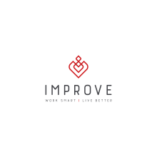 Logo: IMPROVE work smart | live better. Design, Br, ing e Identidade, Design gráfico, e Design de logotipo projeto de Giuseppe Talarico - 10.10.2022