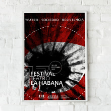 Diseño de Campaña para el 17 Festival de Teatro de La Habana 2017.. Un proyecto de Ilustración tradicional, Publicidad y Motion Graphics de Omar Batista Jiménez - 13.10.2022