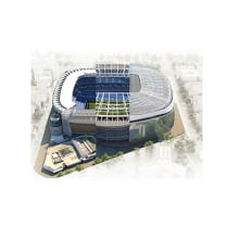 Primera opción de la remodelación del Estadio Santiago Bernabéu.. Un proyecto de 3D y Arquitectura de Daniel Briones Calleja - 02.01.2019