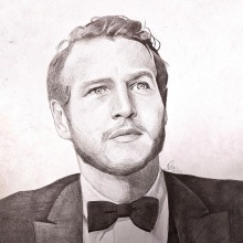 Pencil drawing of Paul Newman.. Pencil Drawing, Drawing, Portrait Drawing, and Realistic Drawing project by Paula Jiménez - 10.11.2022