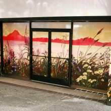 Wildflowers of Elliott Bay (mural art). Illustration, and Digital Illustration project by eleanor doughty - 10.13.2022