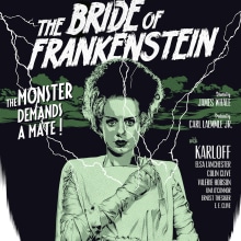 THE BRIDE OF FRANKENSTEIN. Traditional illustration, and Poster Design project by Alex G. - 11.09.2021