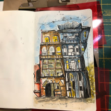 My project for course: Expressive Architectural Sketching with Colored Markers. Sketching, Drawing, Architectural Illustration, Sketchbook & Ink Illustration project by Susan Priest - 08.24.2022
