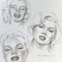 My project for course: Portrait Sketchbooking: Explore the Human Face. Esboçado, Desenho, Desenho de retrato, Desenho artístico, e Sketchbook projeto de Elle Mae - 16.10.2022