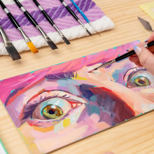My project for course: Painting Eyes with Oil for Vibrant Portraits. Illustration, Painting, Portrait Illustration, Portrait Drawing, and Oil Painting project by Alai Ganuza - 10.18.2022