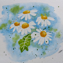 Fiori ad acquerello. Traditional illustration, Fine Arts, Watercolor Painting, and Color Theor project by Cristina - 10.20.2022
