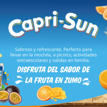 Lona Capri-Sun para Centro deportivo "Ávila Tres60". Un proyecto de Diseño, Publicidad y Fotografía de Sofía DÁVILA - 21.10.2022