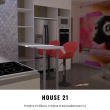 My project in Home Design and Reform course. Arquitetura de interiores, Design de interiores, Interiores, e Design de espaços projeto de Kristýna Hrášková - 24.07.2021