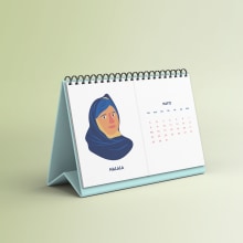 Calendario Mujeres Influyentes. Design, Ilustração tradicional, e Design gráfico projeto de eluguina - 24.11.2022