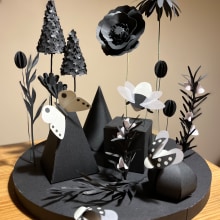 My project for course: Paper Sculpture for Set Design. Design, Traditional illustration, Installations, Arts, Crafts, Sculpture, Set Design, Paper Craft, Product Photograph, and DIY project by martenrsh - 10.26.2022