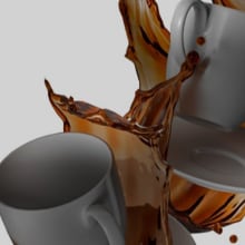 Modelo 3D Tazas Café. Un proyecto de Diseño, Publicidad y 3D de Rafa Tovar Rodríguez - 29.10.2022
