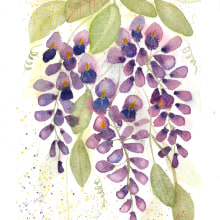 Acuarela floral: conecta con la naturaleza. Un proyecto de Ilustración tradicional, Pintura, Pintura a la acuarela e Ilustración botánica de l_b_art - 06.11.2022