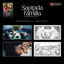 Sagrada Familia - Storyboards. Ilustração tradicional, Cinema, Vídeo e TV, Stor, e board projeto de Pablo Buratti - 10.11.2022