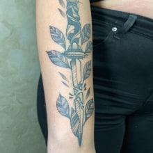 Meu projeto do curso: Técnicas de tatuagem blackwork com fine line. Un proyecto de Diseño de tatuajes de Victor Campos - 13.11.2022