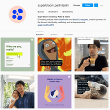 Superbloom podcast. Social Media, Digital Marketing, Content Marketing, Communication, Instagram Marketing, and Podcasting project by pailin.meritare - 11.14.2022