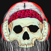 Arte digital: Heavy Metal Skull. Design, Traditional illustration, Graphic Design, and Digital Illustration project by Adrian Heredia Pozo - 11.15.2022