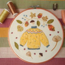 My project for course: Embroidered Illustrations: From Watercolor to Thread . Accessor, Design, Costume Design, Arts, Crafts, Fashion, Embroider, Textile Illustration, Fiber Arts, Color Theor, and Textile Design project by Marie ROUSSEL - 11.20.2022