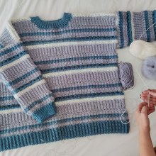 Mi proyecto del curso: Prendas a crochet llenas de color y textura. Un proyecto de Moda, Diseño de moda, Tejido, Crochet y Diseño textil de inmaculada.maldonado.pareja - 20.11.2022