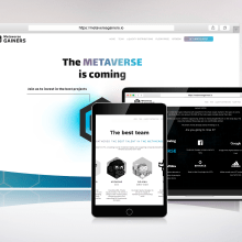 Página web para plataforma de metaverso. Web Design project by El estudio de Coco - 11.22.2022