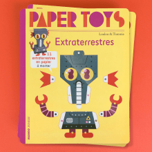 Papertoys. Un proyecto de Ilustración tradicional, Diseño de personajes, Diseño de producto, Diseño de juguetes, Papercraft e Ilustración vectorial de Loulou & Tummie - 22.11.2022