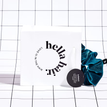 Hella Hair branding. Un progetto di Direzione artistica, Br, ing, Br, identit, Graphic design e Design di loghi di Hmmm Creative Studio - 25.11.2022