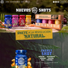 Nuevos Bio Amayu Shots. Web Development project by Victor Alonso Pérez Lupú - 11.22.2022