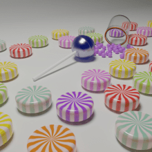 Lollipop and Candys. 3D, Animação 3D, e 3D Design projeto de Fer Hildt - 06.02.2022