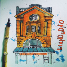 My project for course: Expressive Architectural Sketching with Colored Markers. Sketching, Drawing, Architectural Illustration, Sketchbook & Ink Illustration project by Pete Payne - 11.30.2022