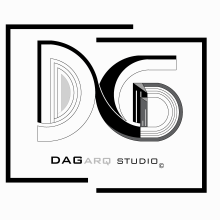 Logo DaGarq Arquitectura - Studio. Design, Traditional illustration, Advertising, Architecture, Br, ing, Identit, Graphic Design, and Logo Design project by Danitza García - 10.18.2022