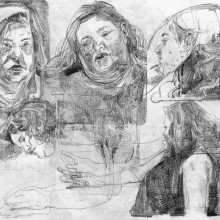 Minutes (Life Drawing). Design, Traditional illustration, Sketching, Pencil Drawing, Drawing, Portrait Drawing, Sketchbook, and Figure Drawing project by Graceina Samosir - 12.03.2022