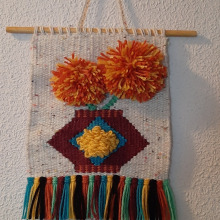 Mi proyecto del curso: Tejido de tapices en telar de alto lizo. Arts, Crafts, Decoration, Fiber Arts, Weaving, and Textile Design project by Mayte Ceballos - 12.08.2022
