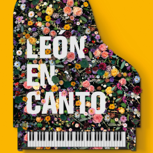 LEÓN EN CANTO. Design, Traditional illustration, and Advertising project by Rocío Cuevas - 12.17.2022