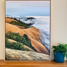 California Fog on the Golden Hills. Painting project by Joe Shook - 12.20.2022