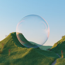 SPACE10 Beyond Bubble Ein Projekt aus dem Bereich 3D, Kunstleitung, 3-D-Animation, Digitale Illustration, 3-D-Modellierung, 3-D-Design und ArchVIZ von Francisco Cortés - 25.03.2022