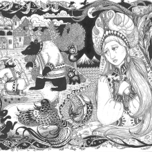 Mi proyecto del curso: Ilustración de cuentos de hadas con pluma y tinta. Drawing, Artistic Drawing & Ink Illustration project by R.E. Gonzalez - 12.21.2022