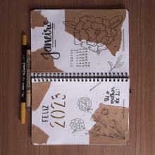 Meu projeto do curso: Introdução ao bullet journal ilustrado. Traditional illustration, Lettering, Drawing, H, and Lettering project by Jéssica Pereira - 12.30.2022