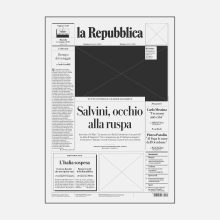 la Repubblica, 2019 Ein Projekt aus dem Bereich Verlagsdesign von Francesco Franchi - 30.12.2022