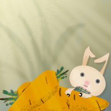 Rabbit home. Traditional illustration, and Digital Illustration project by Veronica Lam - 01.01.2023
