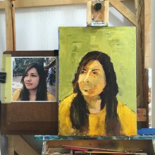 Mi proyecto del curso: Técnicas experimentales de retrato al óleo. Un proyecto de Pintura al óleo de roberto.londonou - 05.01.2023