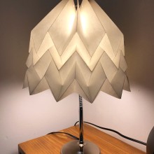 My project for course: Design Your Own Paper Lamp. Un proyecto de Artesanía, Diseño, creación de muebles					, Diseño de iluminación, Papercraft, Decoración de interiores y DIY de Jean Lee Cole - 08.01.2023