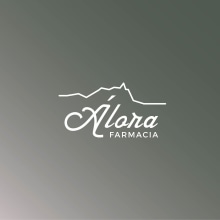 IMAGEN CORPORATIVA FARMACIA ÁLORA. Un proyecto de Diseño gráfico y Diseño de logotipos de DIKA estudio - 10.01.2023