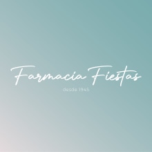 IMAGEN DE MARCA FARMACIA FIESTAS. Un proyecto de Diseño gráfico y Diseño de logotipos de DIKA estudio - 10.01.2023